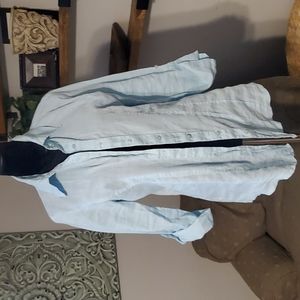 Voice Brand 100% linen long shirt
